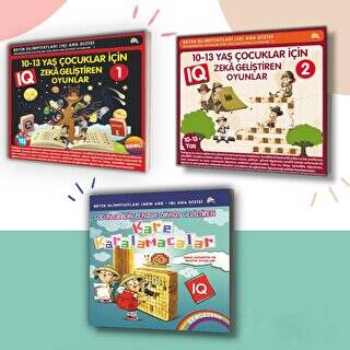 9-10-11-12-13 Yaş ve Üstü Çocuklar Için IQ Zeka - Dikkat Geliştiren Akıl Oyunları 3 Kitap - 1