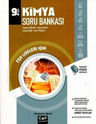 Çap Yayınları 9. Sınıf Kimya Soru Bankası Fen Liseleri Video Çözümlü - 1
