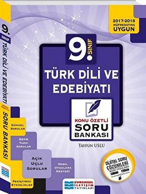 Evrensel İletişim Yayınları 9. Sınıf Türk Dili ve Edebiyatı Soru Bankası - 1