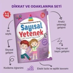 Alora Yayınevi Sayısal Yetenek Matematik Bilişsel Beceri Serisi 4-5 Yaş - Alora Yayınevi
