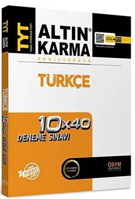 Altın Karma Yayınları TYT Türkçe 10 x 40 Deneme Sınavı - 1