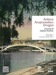 Ankara Araştırmaları Dergisi Cilt: 3 Sayı: 1 - Journal of Ankara Studie - 1