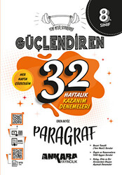Ankara Yayıncılık 8. Sınıf Güçlendiren 32 Haftalık Paragraf Kazanım Denemeleri - 1