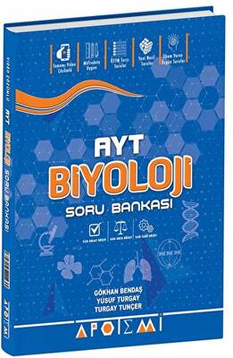 Apotemi Yayınları Apotemi YKS AYT Biyoloji Soru Bankası - 1