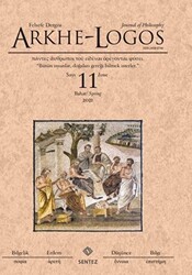 Arkhe Logos Dergisi Sayı: 11 Bahar 2021 - 1