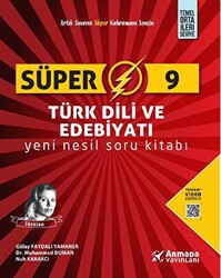 Armada Yayınları Süper 9 Türk Dili ve Edebiyatı Yeni Nesil Soru Kitabı - 1