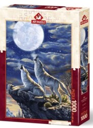 Art Puzzle Dolunay Kurtları 1000 Parça - Art Puzzle