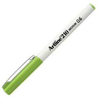 Artline 210N Keçe Uçlu Yazı Kalemi Uç 0.6 Mm Sarımsı Yeşil - 1