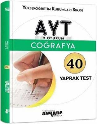 Ankara Yayıncılık AYT Coğrafya 40 Yaprak Test - 1