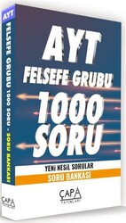 Çapa Yayınları AYT Felsefe Grubu 1000 Soru Yeni Nesil Sorular - Soru Bankası - 1
