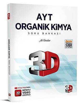 3D Yayınları AYT Organik Kimya Soru Bankası - 1