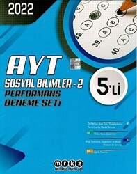 Merkez Yayınları AYT Sosyal Bilimler 2 Performans 5`li Deneme Seti - 2