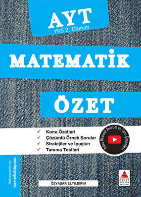 Delta Kültür Yayınevi AYT YKS 2. Oturum Matematik Özet - 1