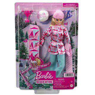 Barbie Snowboard Sporcusu Bebek HCN32 - 1