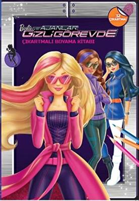 Barbie ve Ajanlar Gizli Görevde - Çıkartmalı Boyama Kitabı - 1