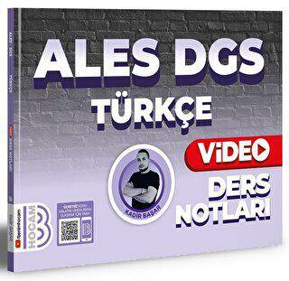 Benim Hocam Yayınları 2024 ALES DGS Türkçe Video Ders Notları - 1