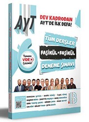 Benim Hocam Yayınları 2024 AYT Tüm Dersler Tamamı Video Çözümlü Fasikül Fasikül Deneme Sınavı - 1
