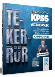 Benim Hocam Yayınları 2024 KPSS Vatandaşlık Tekerrür Kamp Kitabı - 1