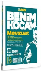 Benim Hocam Yayınları 2025 MEB-AGS Mevzuat 40 Deneme Çözümlü - Benim Hocam Yayınları