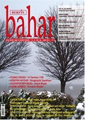 Berfin Bahar Aylık Kültür, Sanat ve Edebiyat Dergisi Sayı: 168 - 1