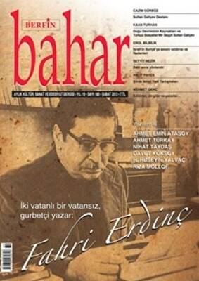 Berfin Bahar Aylık Kültür, Sanat ve Edebiyat Dergisi Sayı: 180 - 1
