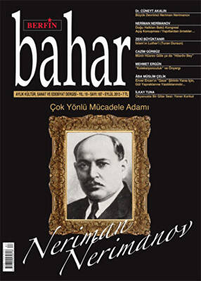 Berfin Bahar Aylık Kültür, Sanat ve Edebiyat Dergisi Sayı: 187 - 1