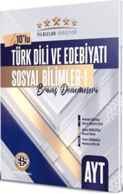 Bilgi Sarmal Yayınları AYT Türk Dili ve Edebiyatı Sosyal Bilimler - 1 Yıldızlar Yarışıyor 10`lu Branş Denemeleri - 1