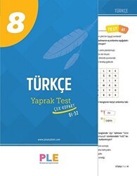 Birey PLE 8. Sınıf Türkçe 32 Yaprak Test - Birey Eğitim Yayınları