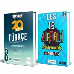 BKM Kitap 8. Sınıf Master 20 Türkçe Denemesi + 8. Sınıf Matematik 15 Li Branş Denemesi 2 Kitap - 1