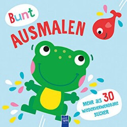 Bunt Ausmalen Cover Blau - Frosch - Yoyo Books