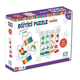 Ca Games Eğitici Puzzle - Renkler 60 Parça - 1