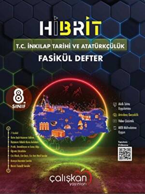 Çalışkan Yayınları 8. Sınıf Hibrit T.C. İnkılap Tarihi ve Atatürkçülük Fasikül Defter - 1