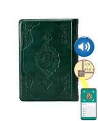 Çanta Boy Kur`an-ı Kerim Yeşil, Kılıflı, Mühürlü - 1