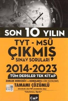 Çap Yayınları TYT MSÜ Son 10 Yılın Çıkmış Soruları - 1
