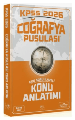 CBA Akademi 2026 KPSS Coğrafya Pusulası Konu Anlatımı - 1