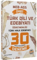 ÖABT MEB-AGS Türk Dili ve Edebiyatı Öğretmenliği Türk Halk Edebiyatı 30 Deneme Çözümlü - CBA Akademi