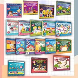 Çocuklar İçin IQ Geliştiren Zeka Oyunları 18 Kitaplık Süper Set - 1