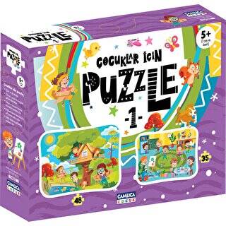 Çocuklar İçin Puzzle - 1 Kutulu - 1