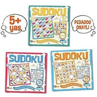 Çocuklar İçin Sudoku Seti 5+ Yaş 3 Kitap Takım - 1