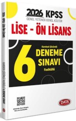 Data Yayınları KPSS GY-GK Lise Ön Lisans Fasiküllü Karekod Çözümlü 6 Deneme Sınavı - Data Yayınları
