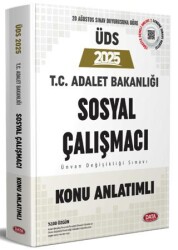 Data Yayınları T.C. Adalet Bakanlığı ÜDS Sosyal Çalışmacı Konu Anlatımlı - Data Yayınları
