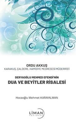 Deryaoğlu Mehmed Efendi’nin Dua Ve Beyitler Risalesi - 1