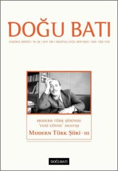Doğu Batı Düşünce Dergisi Yıl: 26 Sayı: 106 - Modern Türk Şiiri 3 - 1
