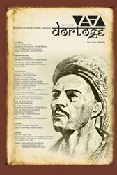 Dörtöğe Felsefe ve Bilim Tarihi Yazıları Hakemli Dergi Yıl: 9 Sayı: 18 - 1