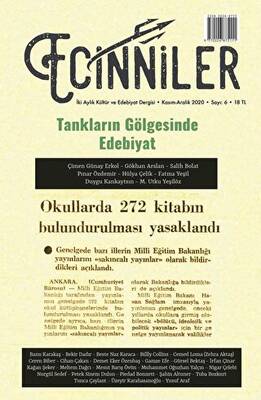 Ecinniler: İki Aylık Kültür ve Edebiyat Dergisi Sayı: 6 Tankların Gölgesinde Edebiyat Kasım - Aralık 2020 - 1