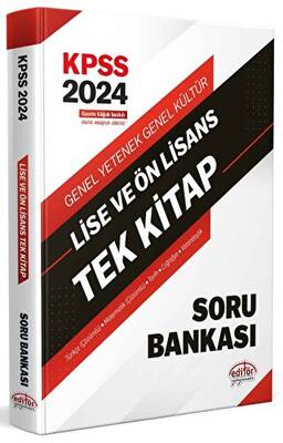 Editör Yayınevi 2024 KPSS Lise ve Ön Lisans Tek Kitap Soru Bankası - 1