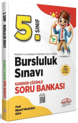 Editör Yayınevi 5. Sınıf Bursluluk Sınavı Soru Bankası - Karekod Çözümlü - Editör Yayınevi