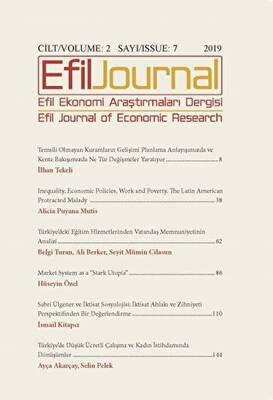 Efil Ekonomi Araştırmaları Dergisi Cilt: 2 Sayı: 7 - 1