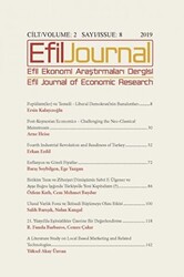 Efil Ekonomi Araştırmaları Dergisi Cilt: 2 Sayı: 8 - 1