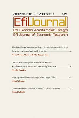Efil Ekonomi Araştırmaları Dergisi Cilt: 5 Sayı: 2 - 1